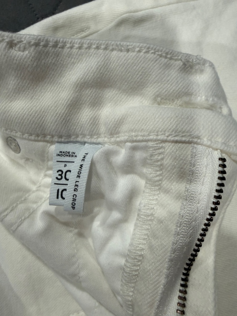 LOFT White Wide Leg Crop - Picture 4 of 4